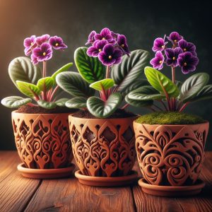 African Violet Planters
