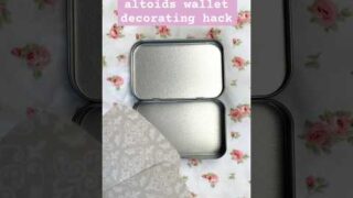 Altoids Wallet Decorating Hack 🌷 #diy #aesthetic #craftideas